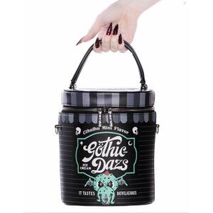 Killstar ✦ Gothic Dazs Bucket Bag ✦ Cthulhu Mint Ice Cream Novelty Vegan PU NWT